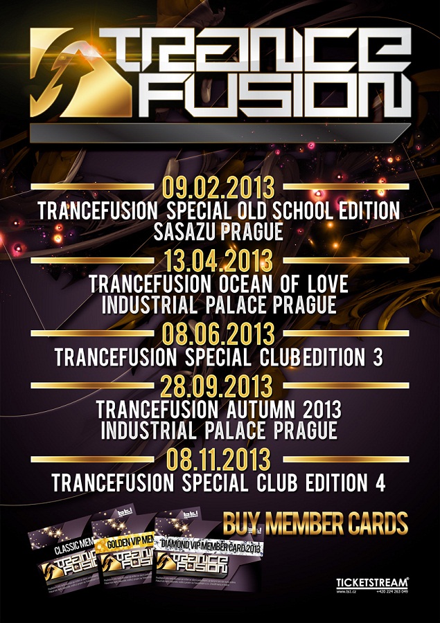 TranceFusion Dates 2013